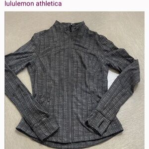 Lululemon Athletica Gray Textured Jacket